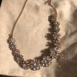J. Crew Floral Crystal Necklace